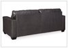 Mayan Queen Gray and Chocolate Leather Sleeper Sofa