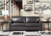 Mayan Queen Gray and Chocolate Leather Sleeper Sofa