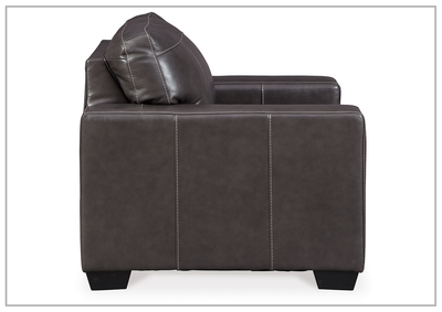 Mayan Series Leather Chair in Gray and Chocolate