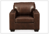 Mayan Series Leather Chair in Gray and Chocolate
