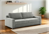 Luonto Meri Loveseat 2-Seater Fabric Queen Sleeper with Easy Deluxe Mechanism-SOFABED