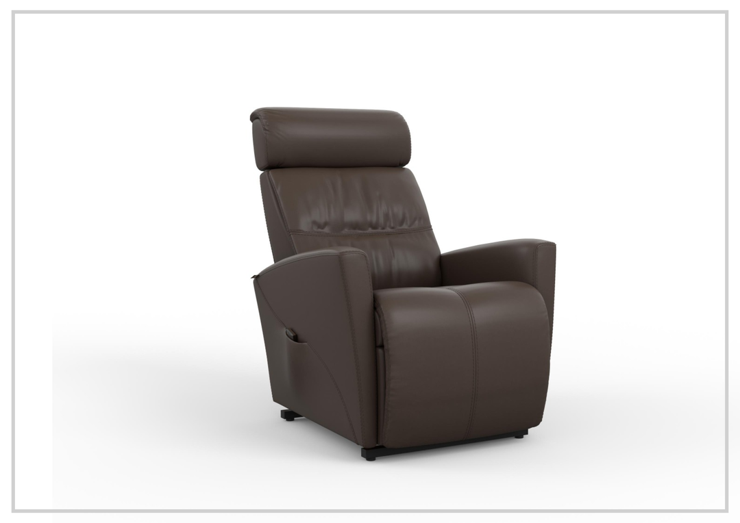 Fjords Milan Leather Power Lift Recliner Chair with Motorized Headrest-Sofabed