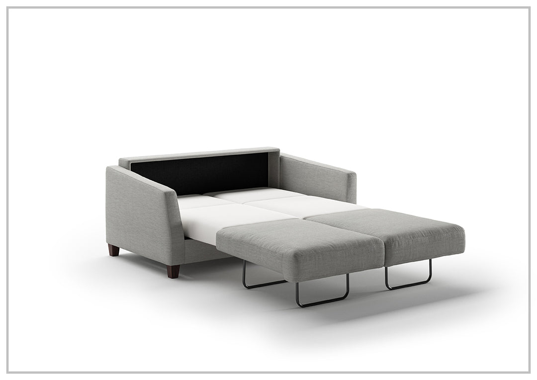 Luonto Monika Fabric Sleeper Sofa With Wood or Chrome Legs-SOFABED