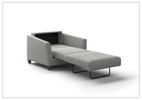 Luonto Monika Fabric Sleeper Sofa With Wood or Chrome Legs
