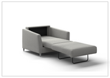 Luonto Monika Fabric Sleeper Sofa With Wood or Chrome Legs