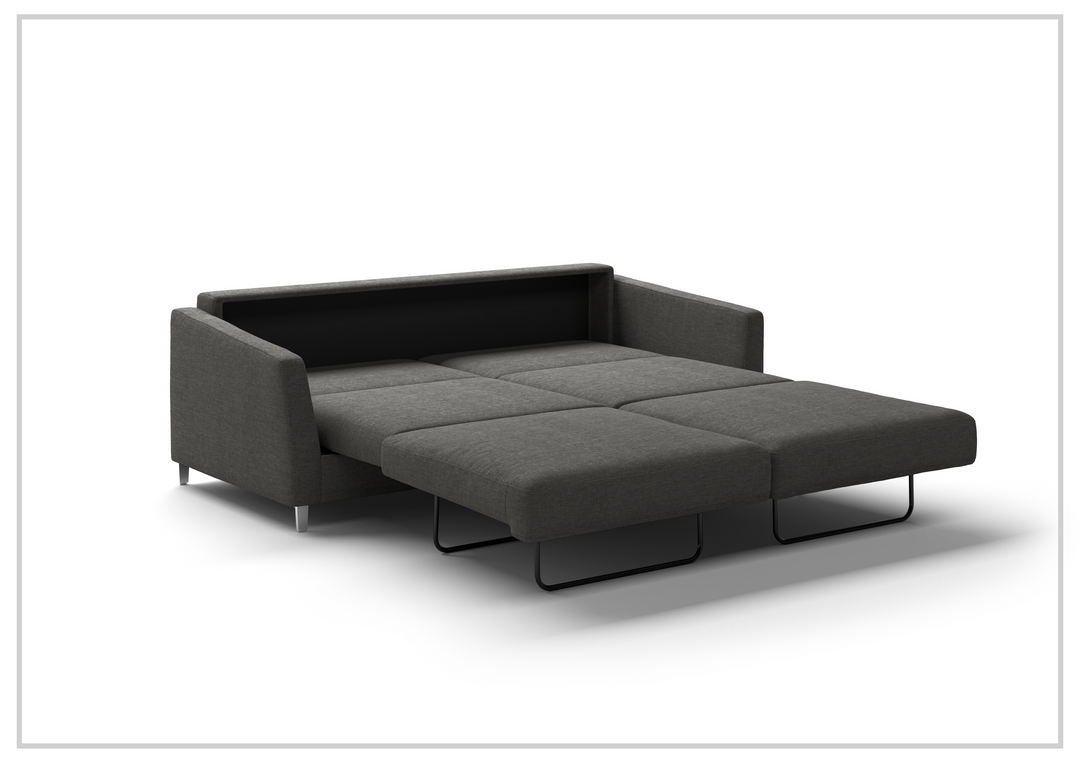 Luonto Monika Fabric Sleeper Sofa With Wood or Chrome Legs