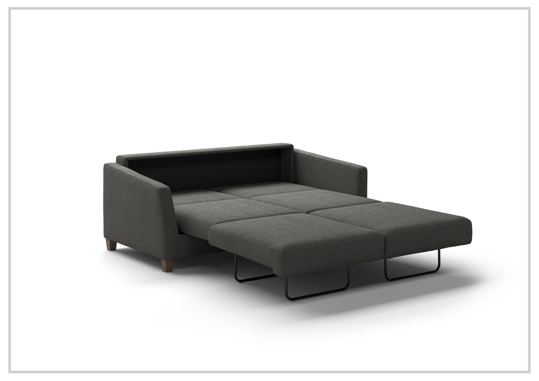 Luonto Monika Fabric Sleeper Sofa With Wood or Chrome Legs