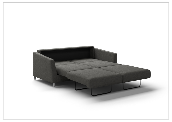 Luonto Monika Fabric Sleeper Sofa With Wood or Chrome Legs