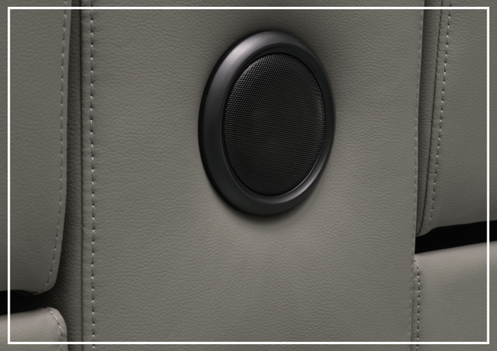 Klaussner Montaro Leather Motion Reclining Sofa with 2 Consoles