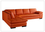 Gio Italia Vierra 4-Seater L-shaped Premium Leather Sectional