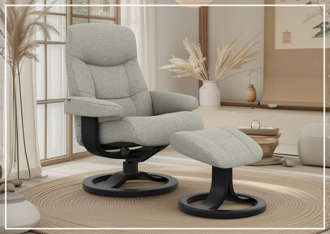 Fjords Muldal R Recliner Chair with Neck Support and Swivel Base