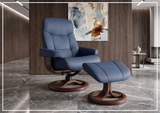 Fjords Muldal R Recliner Chair with Neck Support and Swivel Base