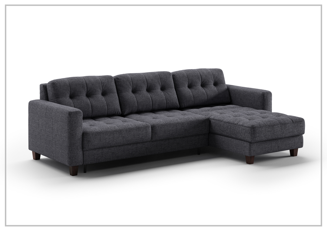 Luonto Noah Fabric 3- Seater Sectional Sofa Sleeper With Reversible Chaise