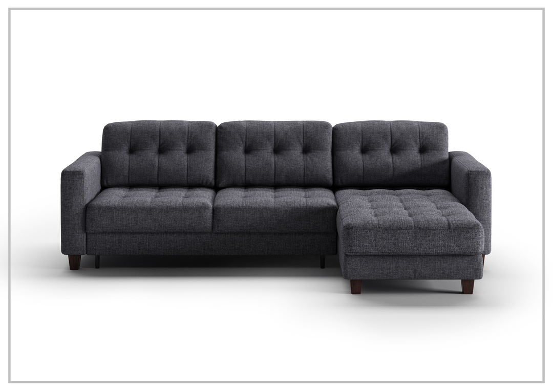 Luonto Noah Fabric 3- Seater Sectional Sofa Sleeper With Reversible Chaise