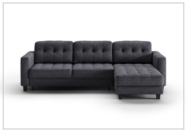 Luonto Noah Fabric 3- Seater Sectional Sofa Sleeper With Reversible Chaise
