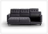 Luonto Noah Fabric 3- Seater Sectional Sofa Sleeper With Reversible Chaise-SOFABED