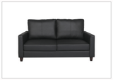 Gio Italia Nova Queen Leather Sleeper Sofa With Wood and Chrome Legs