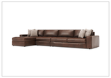 Bernhardt Nest Leather Modular Sectional With Chaise
