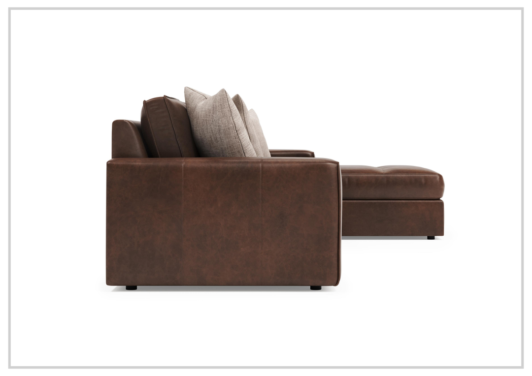 Bernhardt Nest Leather Modular Sectional With Chaise