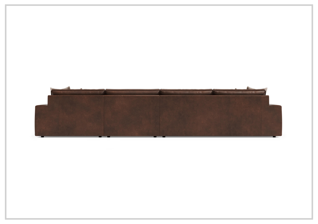 Bernhardt Nest Leather Modular Sectional With Chaise