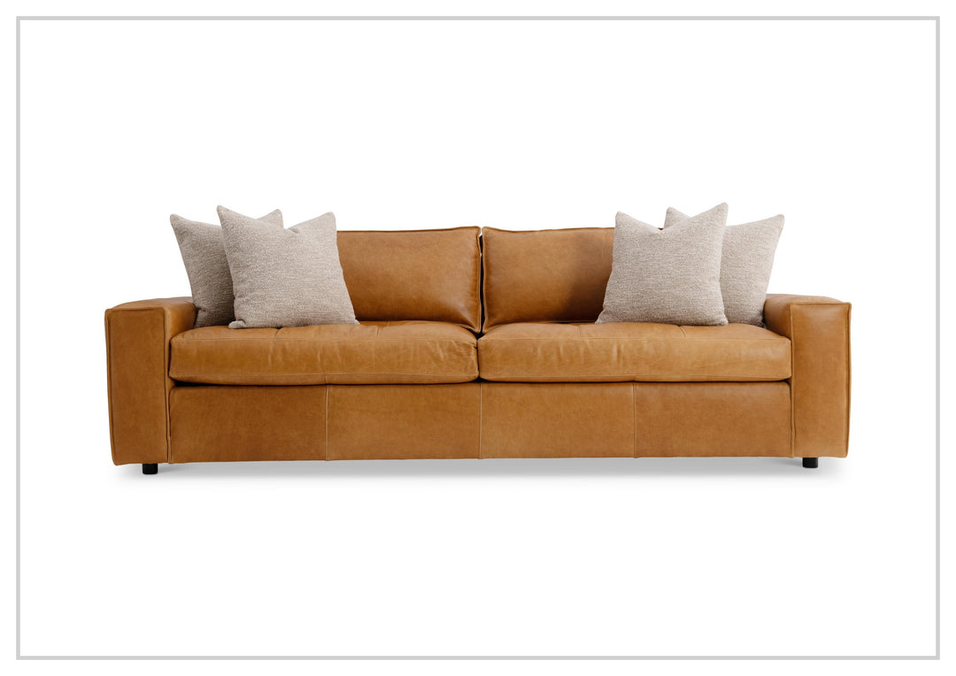 Bernhardt Nest Leather Sofa with Modern Styling