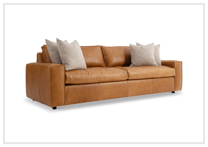 Bernhardt Nest Leather Sofa with Modern Styling