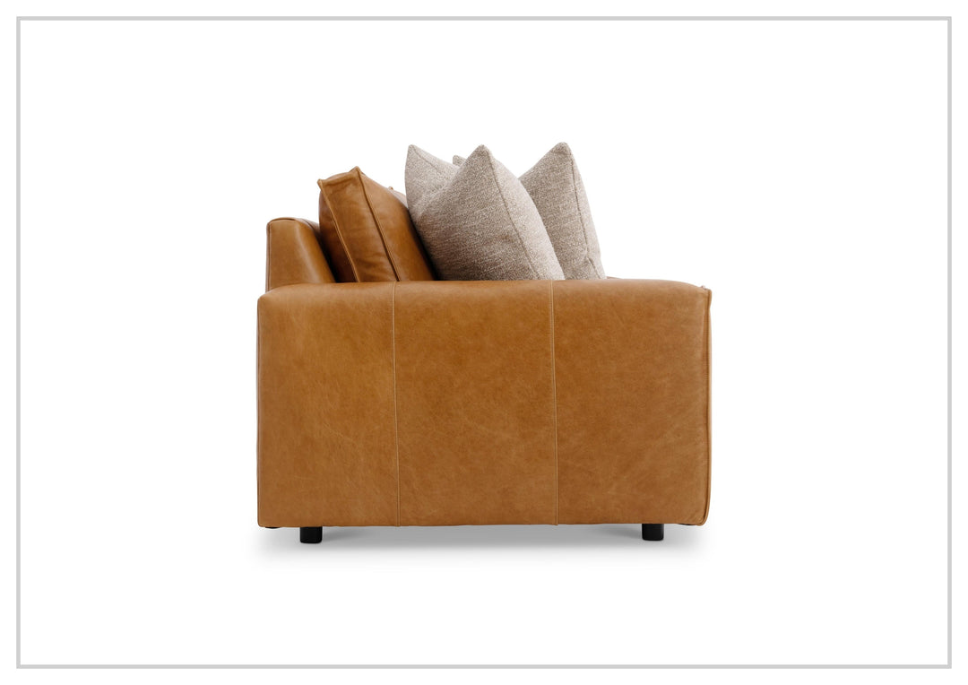 Bernhardt Nest Leather Sofa with Modern Styling