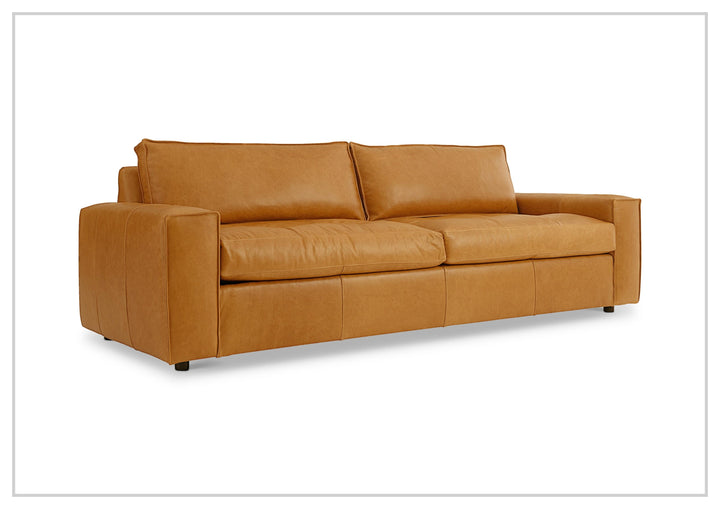 Bernhardt Nest Leather Sofa with Modern Styling
