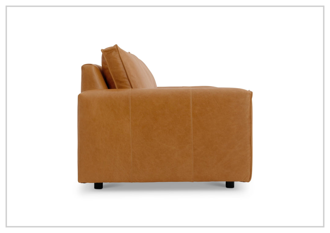 Bernhardt Nest Leather Sofa with Modern Styling