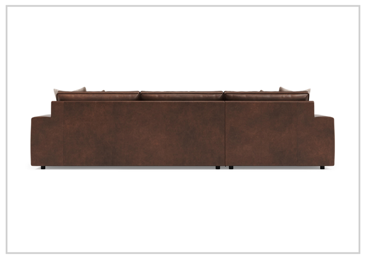 Bernhardt Nest Leather 2-Piece Sectional With Chaise Sofa - SOFABED