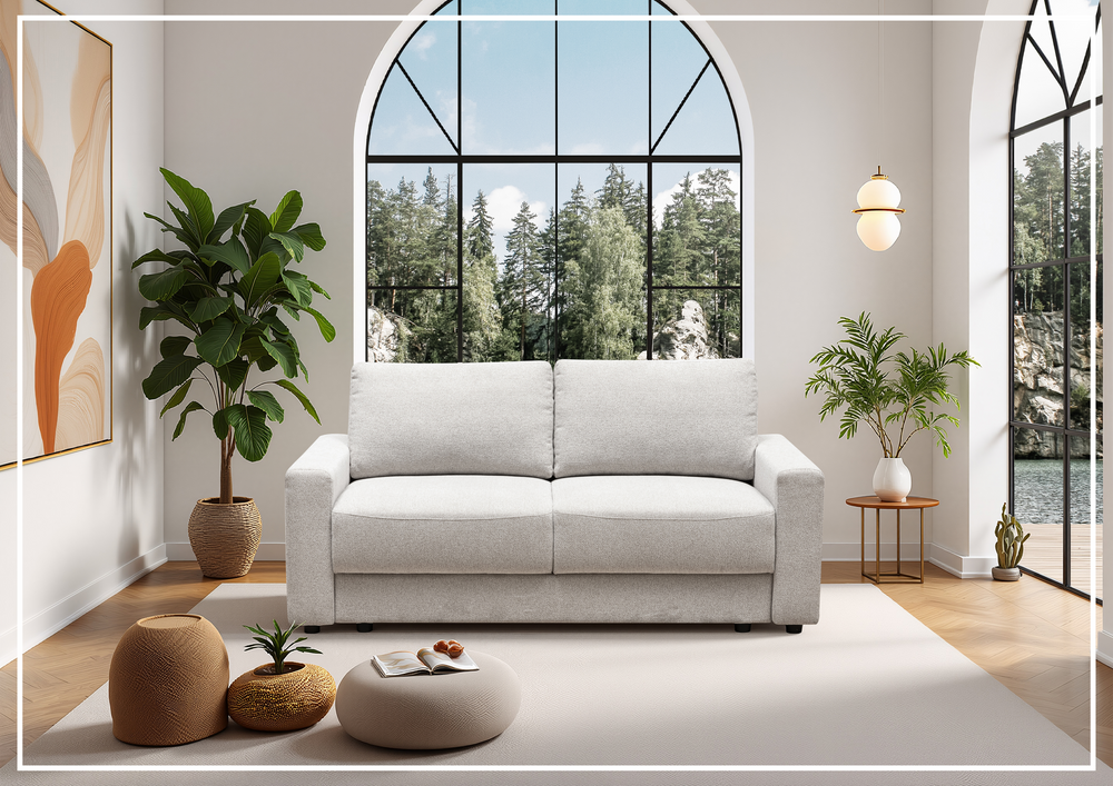 Klaussner Nestle Pullout Sleeper Sofa with Track Arms-SOFABED