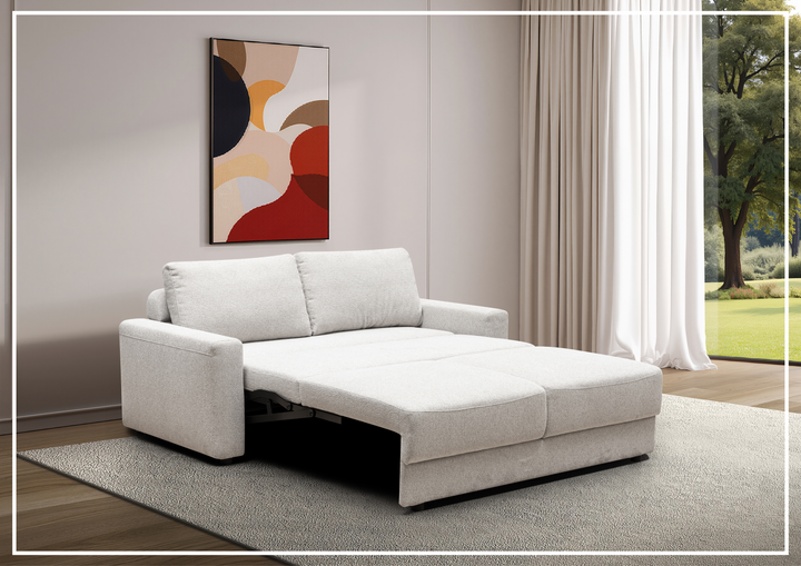 Klaussner Nestle Pullout Sleeper Sofa with Track Arms-SOFABED