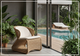 Universal Furniture Oasis Coastal Fabric Lounge Chair