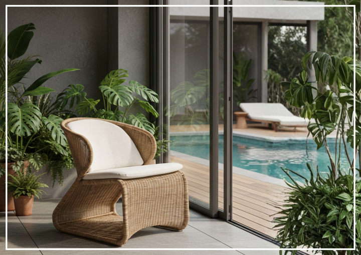 Universal Furniture Oasis Coastal Fabric Lounge Chair