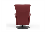 Fjords Oskar Leather Power Recliner Chair with Swivel Glider Base-Sofa Bed