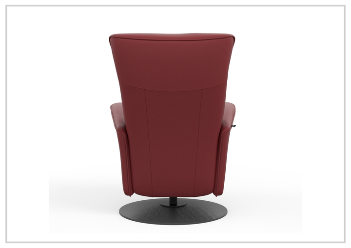 Fjords Oskar Leather Power Recliner Chair with Swivel Glider Base-Sofa Bed