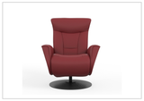 Fjords Oskar Leather Power Recliner Chair with Swivel Glider Base-Sofa Bed