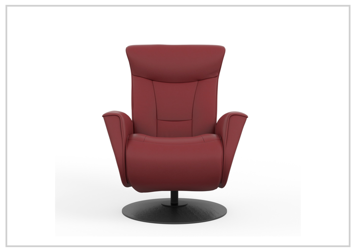 Fjords Oskar Leather Power Recliner Chair with Swivel Glider Base-Sofa Bed