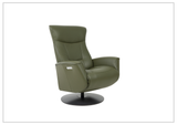 Fjords Oskar Leather Power Recliner Chair with Swivel Glider Base-Sofa Bed