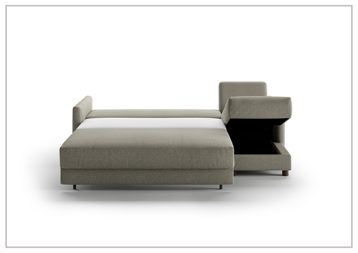 Luonto Pint 3-Seater L-Shaped Fabric Sectional Sleeper Sofa-SOFABED