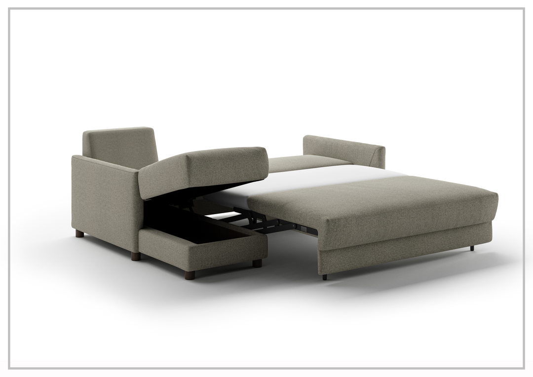 Pint 3-Seater L-Shaped Fabric Sectional Sleeper Sofa