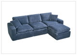 Klaussner Pacira Fabric 3-Seater Sofa With Matching Ottoman - SOFABED