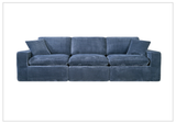 Klaussner Pacira Fabric 3-Seater Sofa With Matching Ottoman - SOFABED