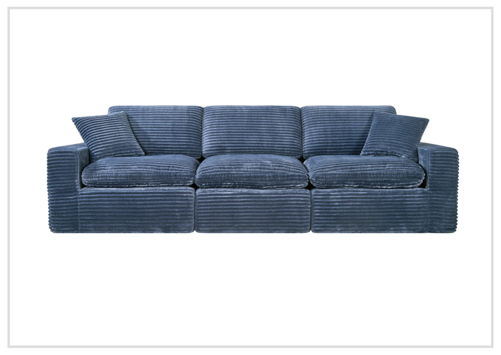 Klaussner Pacira Fabric 3-Seater Sofa With Matching Ottoman - SOFABED