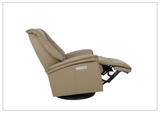 Fjords Paris Leather Power Swivel Recliner Chair with Rocking Motion-Sofabed