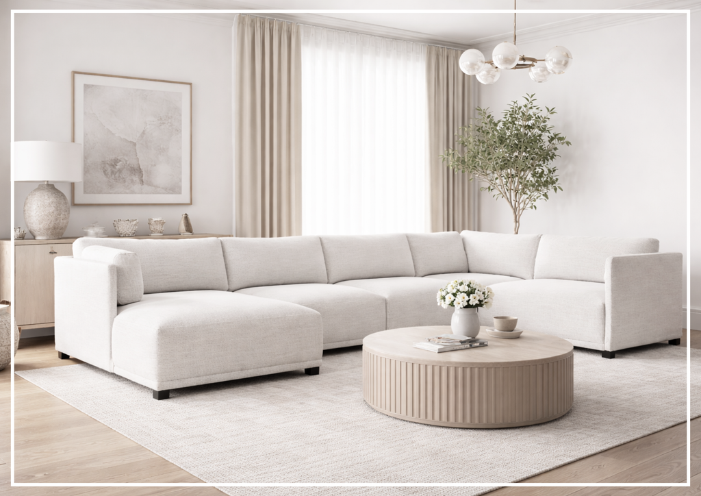 Bernhardt Parker Fabric Sectional With Chaise With Box-Edge Pillows - SOFABED