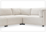 Bernhardt Parker Fabric Sectional With Chaise With Box-Edge Pillows - SOFABED