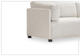 Bernhardt Parker Fabric Sectional With Chaise With Box-Edge Pillows - SOFABED