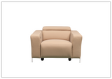 Prestigio 3-Seater Top Grain Stone Wash Leather Reclining chair