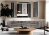 Preston L-Shaped Brown Leather Sectional Sofa